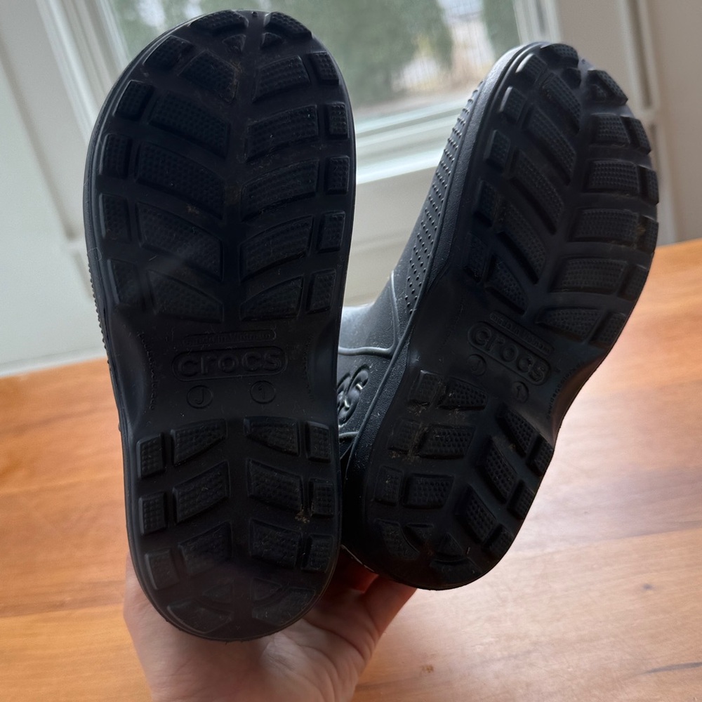 CROCS Kids navy blue Waterproof Pull-On Rain Boots - Picture 5 of 6